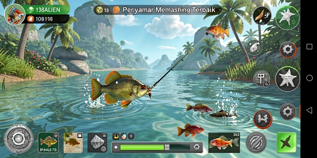 Tangkapan ikan yang menakjubkan dalam gameplay 138ALIEN.