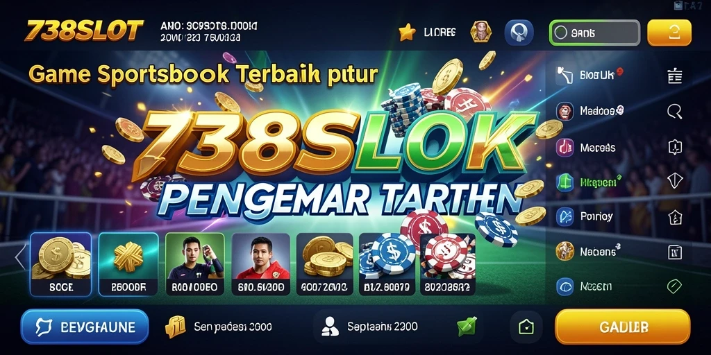Tampilan gameplay yang menarik dari 738SLOT dalam aplikasi Sportsbook.
