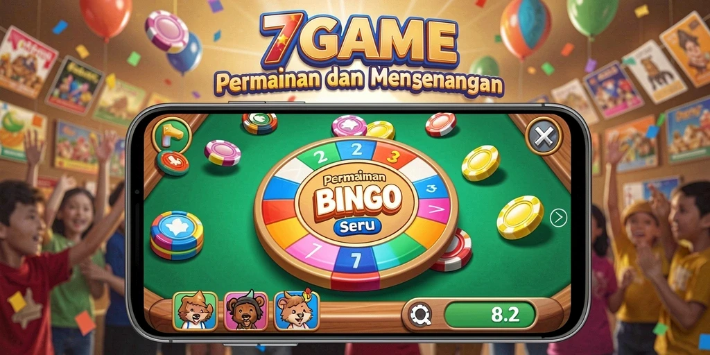 Tampilan gameplay seru di 7GAME dengan banyak pemain bingo.