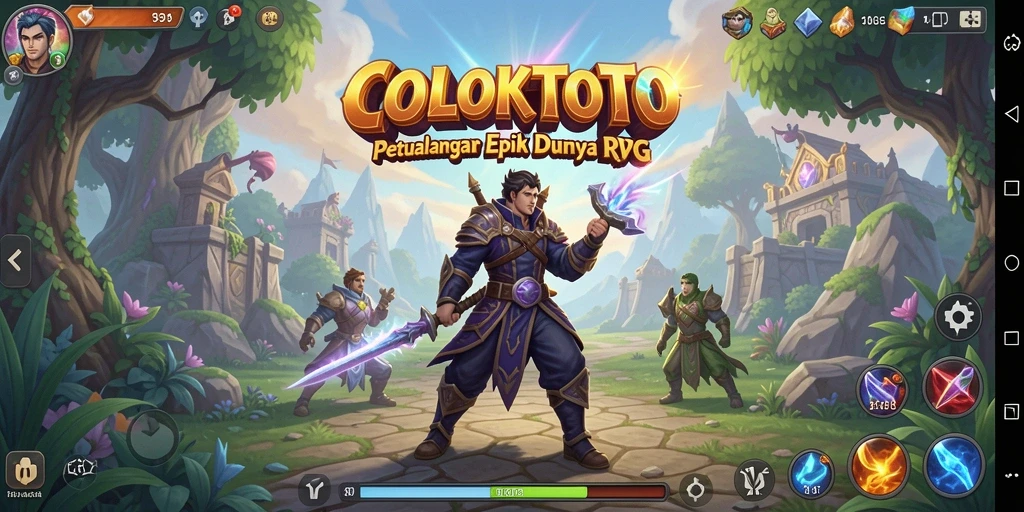 Screenshot menunjukkan pertempuran seru dalam COLOKTOTO.