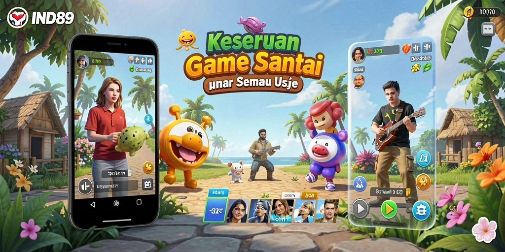 Tampilan gameplay IND89 yang seru dan penuh warna.