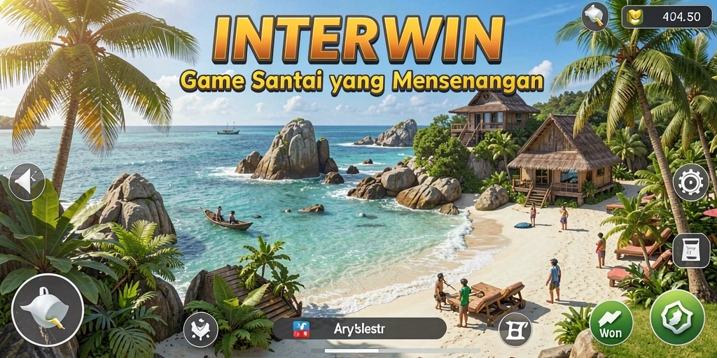 Tampilan menarik dari gameplay INTERWIN yang santai.