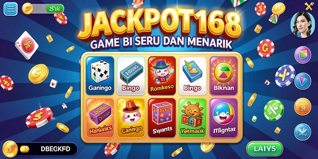 Tampilan seru gameplay JACKPOT168 yang penuh aksi Bingo.