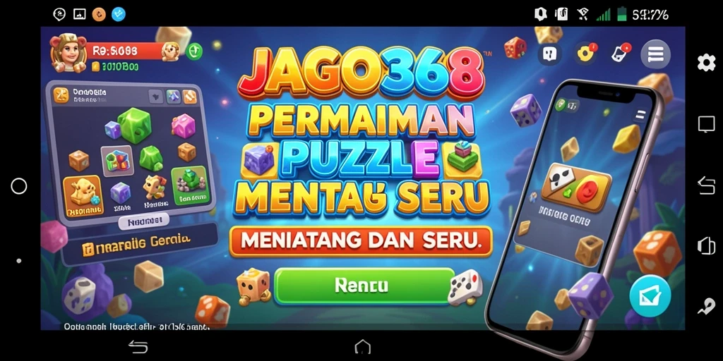Screenshot JAGO368 menampilkan gameplay Puzzle yang seru dan menantang.