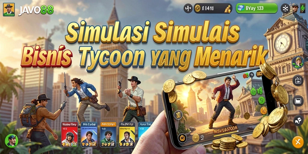 Tangkapan layar utama JAVO88 menampilkan gameplay Tycoon yang seru.