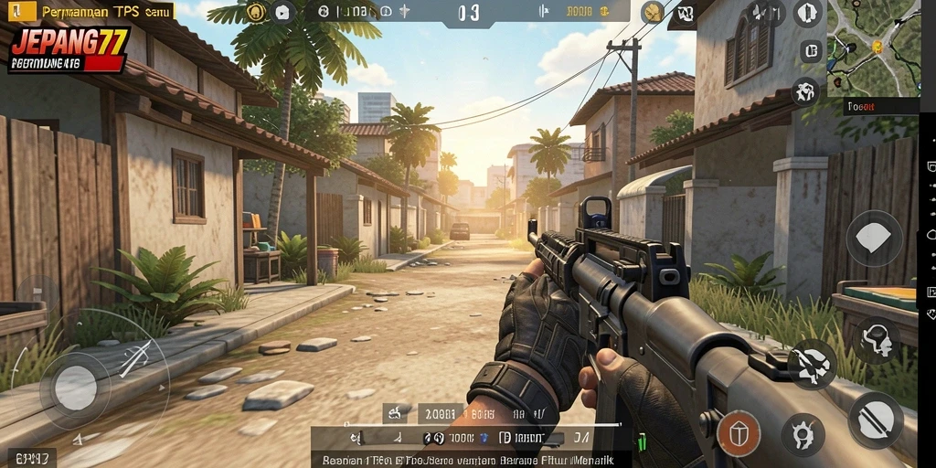 Screenshot gameplay <strong>JEPANG77</strong> dengan aksi seru di dunia TPS.