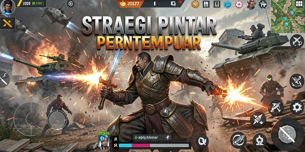Screenshot gameplay JOS77 yang penuh strategi dan aksi.