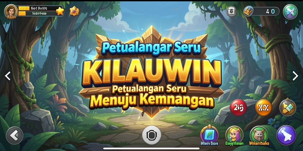 Screenshot utama KILAUWIN menunjukkan aksi petualangan yang menegangkan.