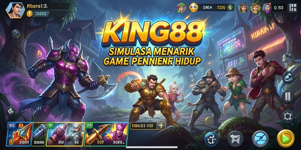 Tampilan gameplay KING88 yang memukau dan interaktif dalam dunia simulasi.