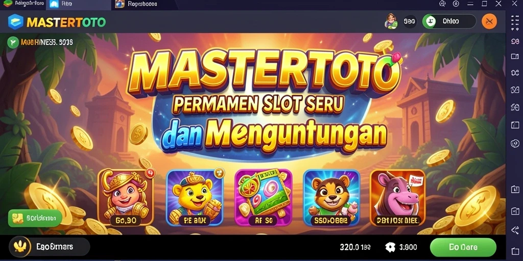 Tampilan gameplay MASTERTOTO yang menarik dan penuh warna.
