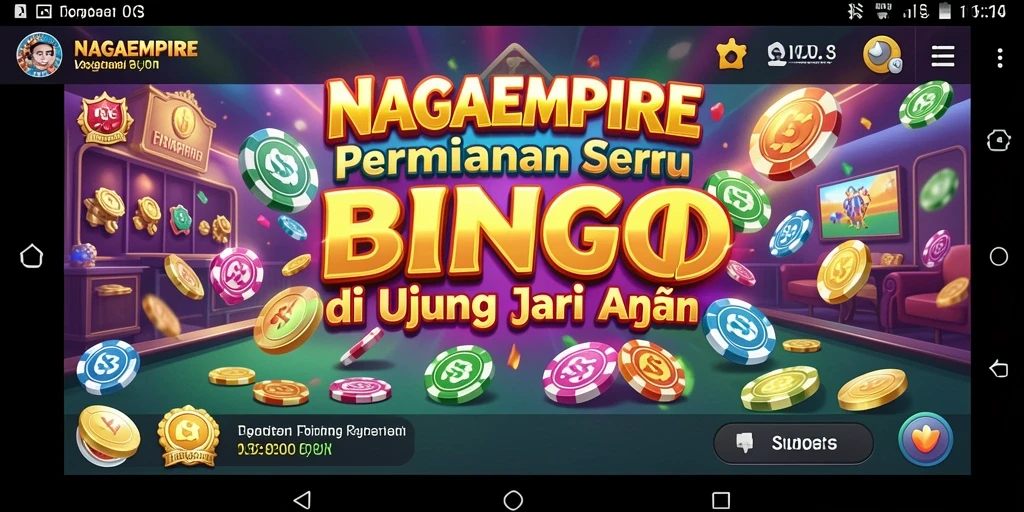 Screenshot gameplay NAGAEMPIRE menampilkan aksi Bingo yang mendebarkan.