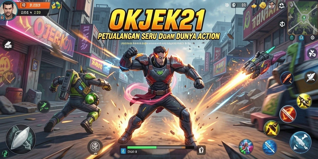 Gameplay seru dan mendebarkan dari OKJEK21.