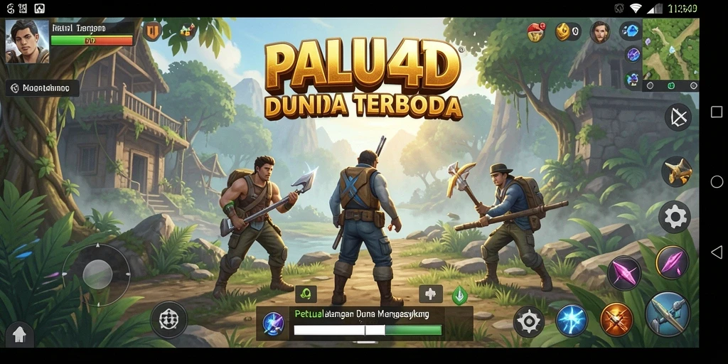 Tampilan gameplay <strong>PALU4D</strong> yang menunjukkan eksplorasi dunia terbuka.