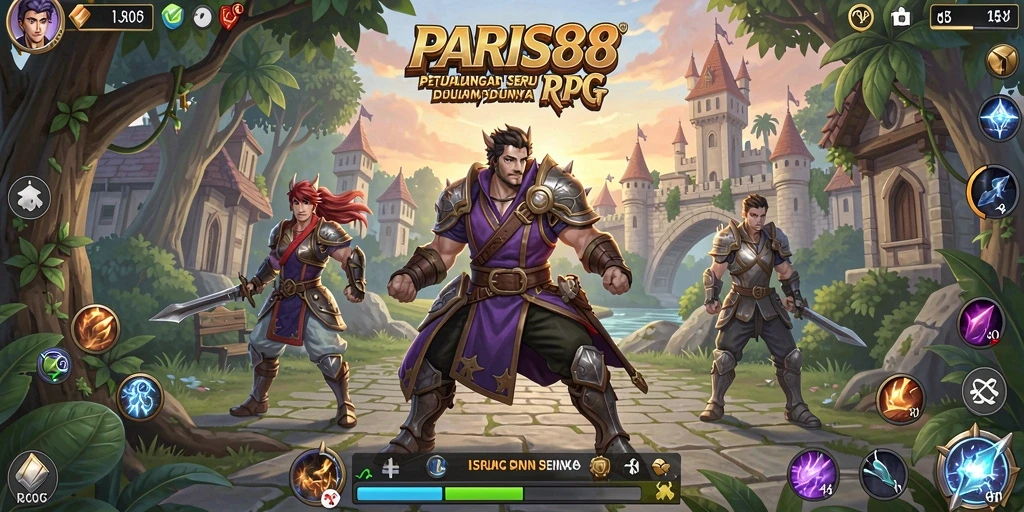 Tangkapan layar gameplay menampilkan aksi seru dan petualangan di PARIS88.