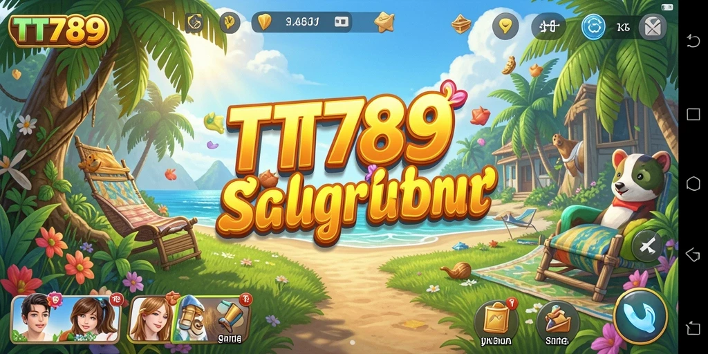 Tampilan gameplay yang ceria dan interaktif dari TT789.
