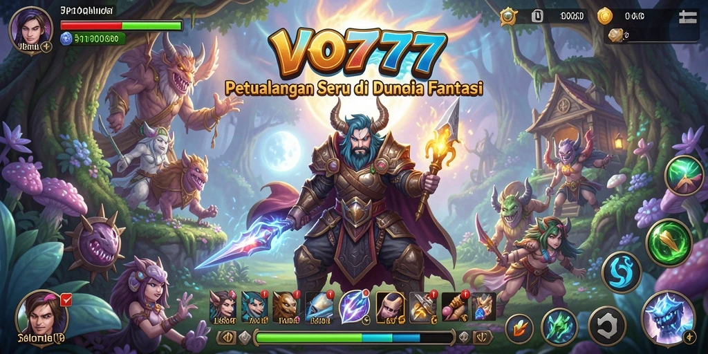 Tampak gameplay VO777 yang seru di dunia petualangan.