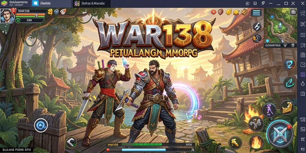 Gameplay menarik dengan karakter yang beragam di dunia MMORPG.