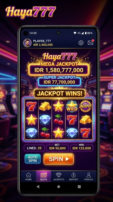 Tampilan antarmuka aplikasihaya777 yang menarik.